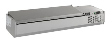 PUITS RÉFRIGÉRÉE COUVERCLE EN ACIER INOX 1/3GN x 5