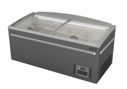CONGÉLATEUR BAHUT GRIS POUR SUPERMARCHÉ TÊTE DE GONDOLE DÉGIVRAGE AUTOMATIQUE