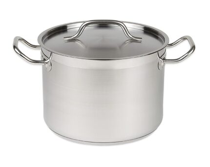 CASSEROLE EN ACIER INOXYDABLE + COUVERCLE ø36 22L